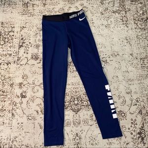 Nike Pro Dri-Fit Navy Leggings
